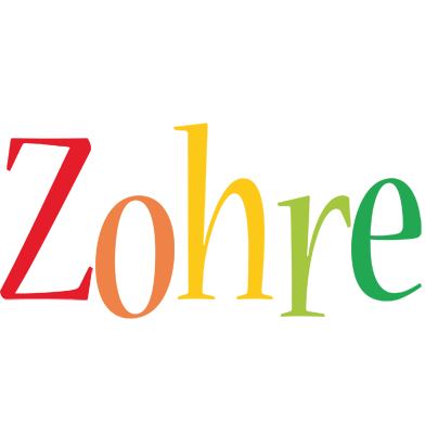 Zohre birthday logo