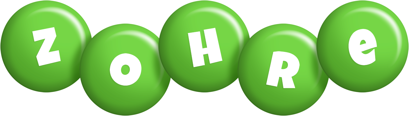 Zohre candy-green logo