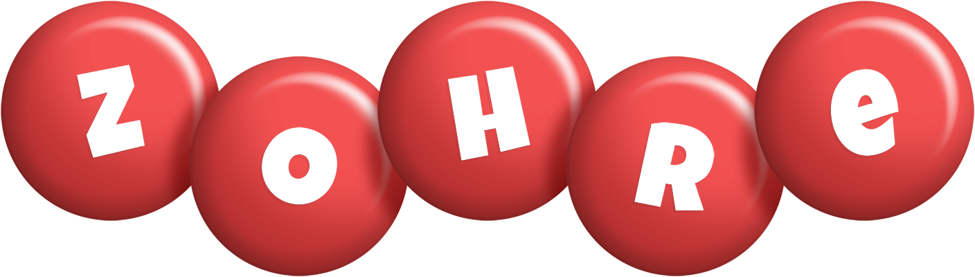 Zohre candy-red logo