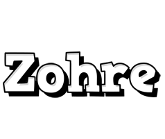 Zohre snowing logo