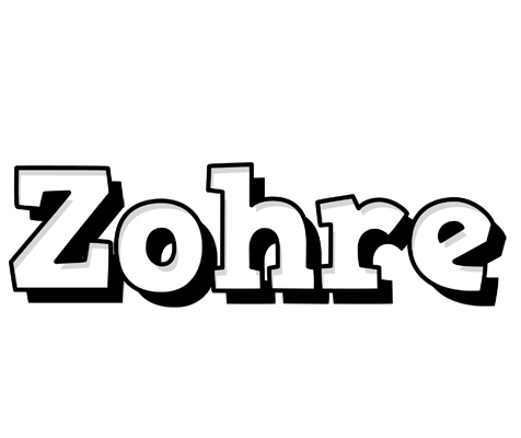 Zohre snowing logo