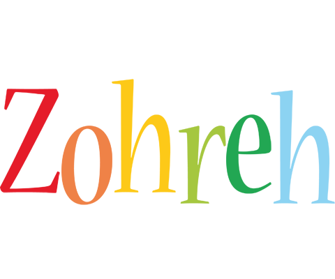 Zohreh birthday logo