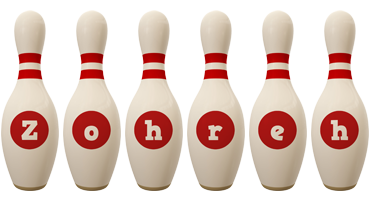 Zohreh bowling-pin logo