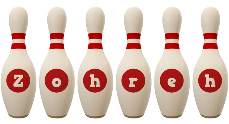 Zohreh bowling-pin logo