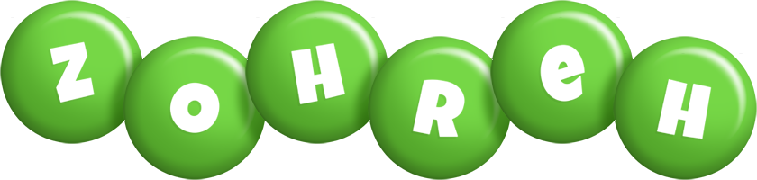 Zohreh candy-green logo