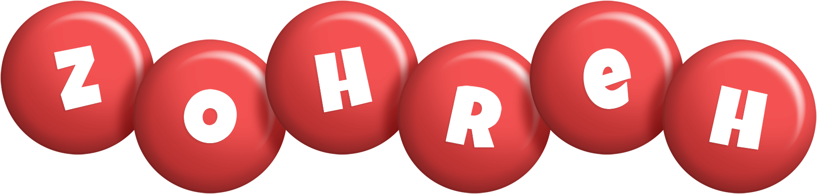Zohreh candy-red logo