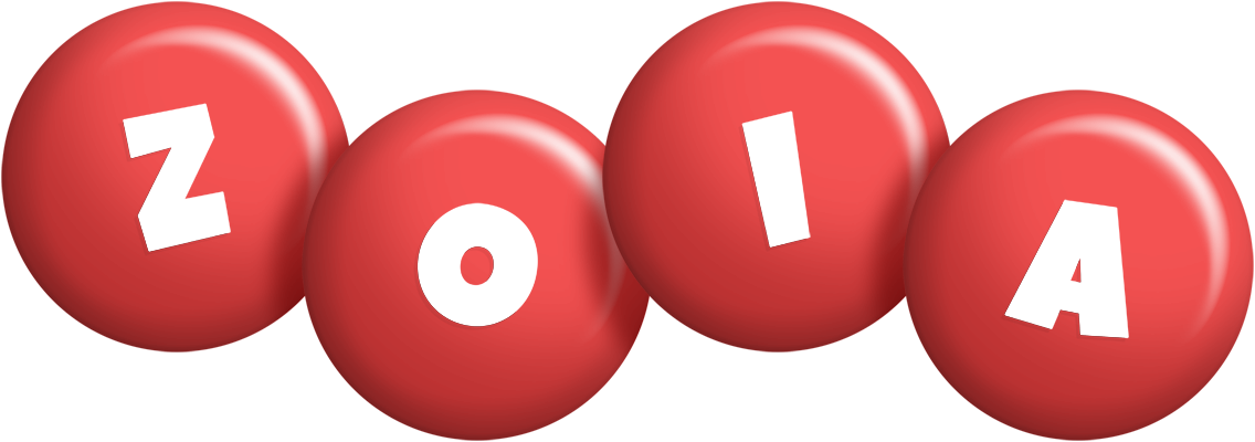 Zoia candy-red logo