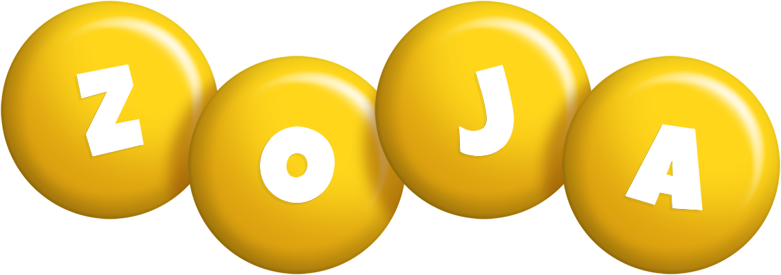 Zoja candy-yellow logo