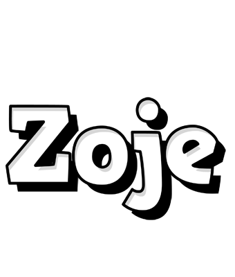 Zoje snowing logo