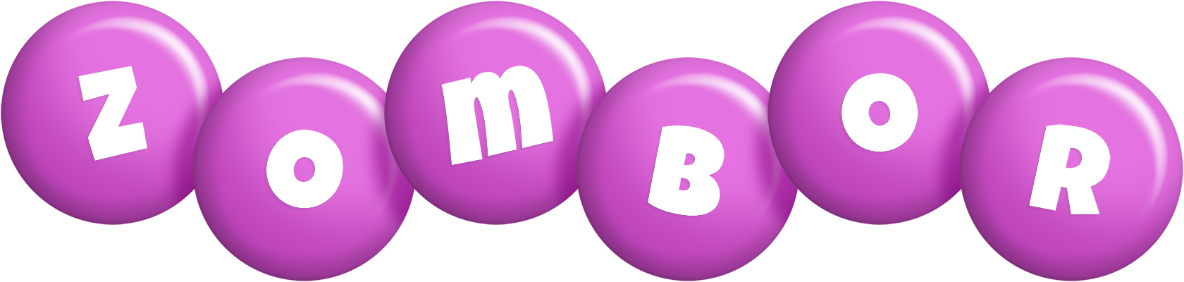 Zombor candy-purple logo