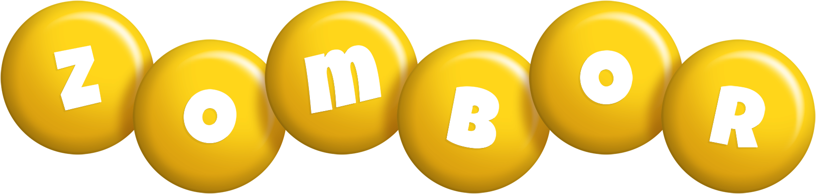 Zombor candy-yellow logo