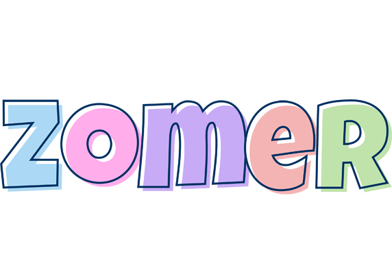 Zomer pastel logo