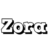 Zora snowing logo