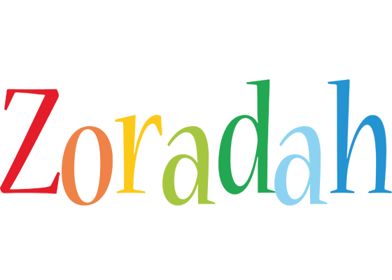 Zoradah birthday logo