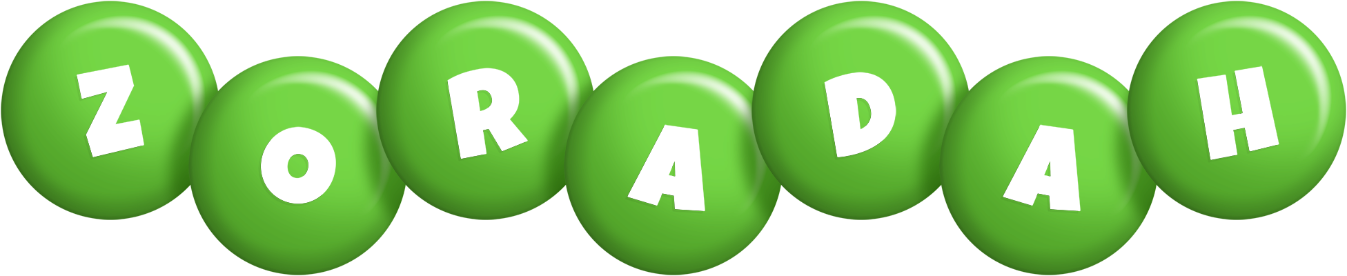 Zoradah candy-green logo