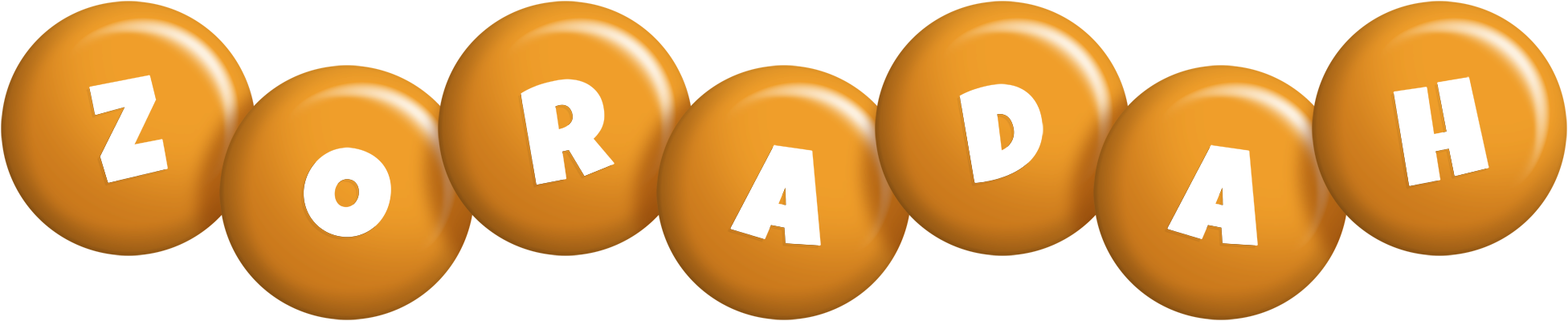 Zoradah candy-orange logo