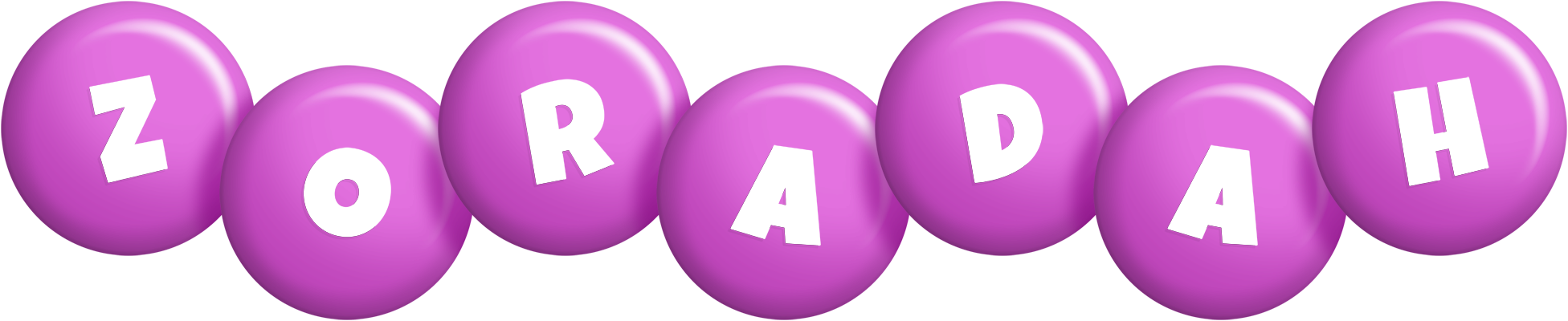 Zoradah candy-purple logo