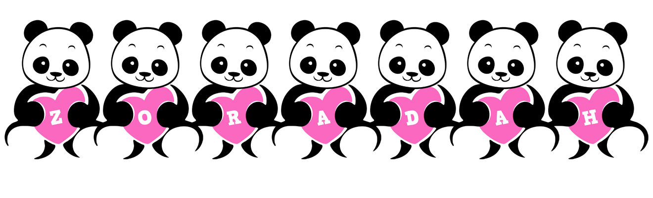 Zoradah love-panda logo
