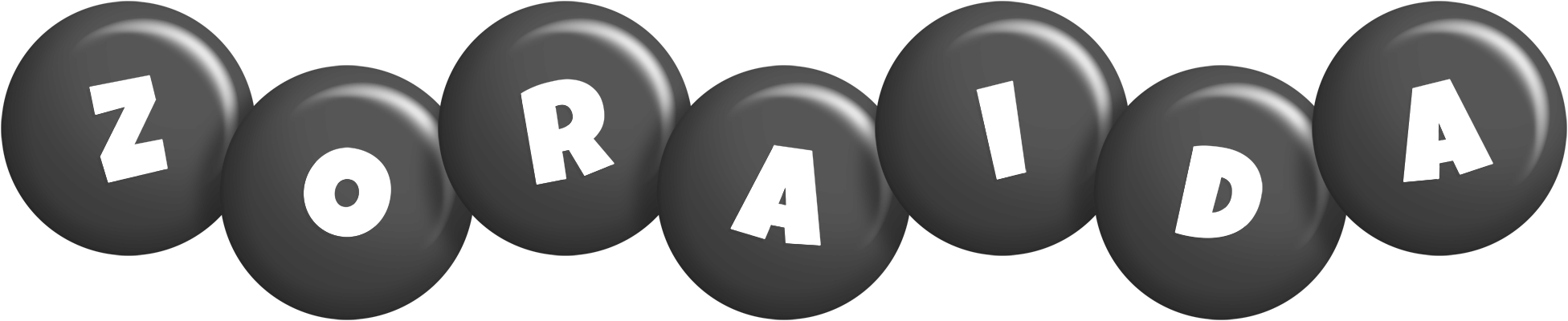 Zoraida candy-black logo