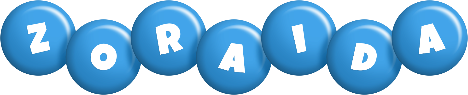 Zoraida candy-blue logo