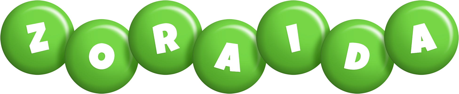 Zoraida candy-green logo