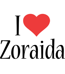 Zoraida i-love logo