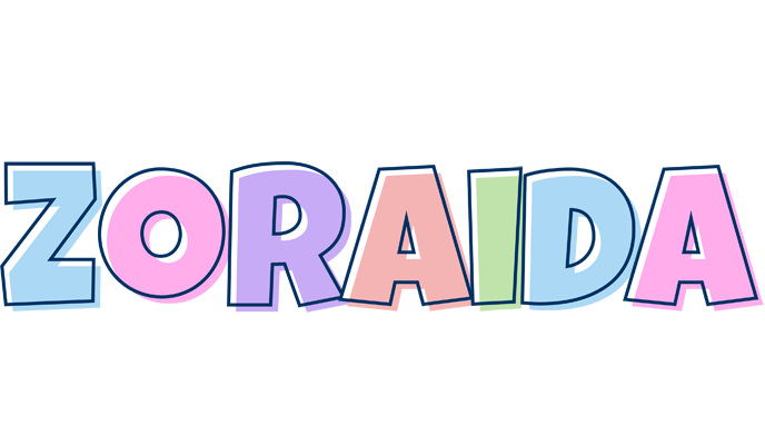 Zoraida pastel logo