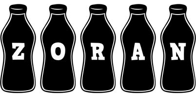 Zoran bottle logo