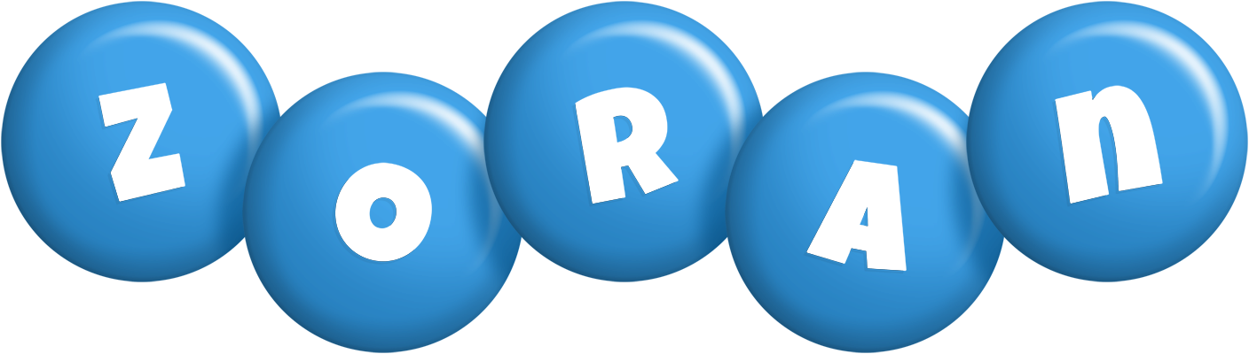 Zoran candy-blue logo