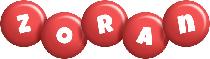 Zoran candy-red logo
