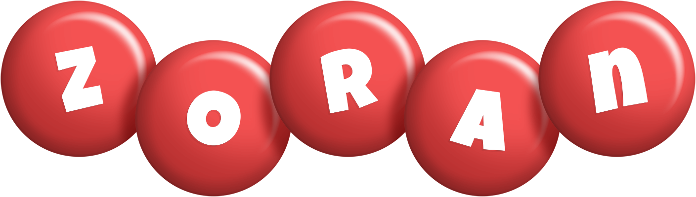 Zoran candy-red logo
