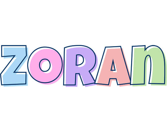 Zoran pastel logo