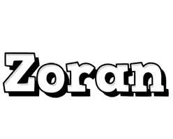 Zoran snowing logo