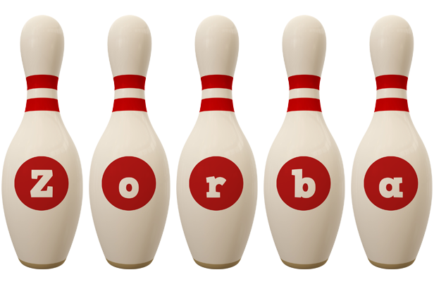 Zorba bowling-pin logo