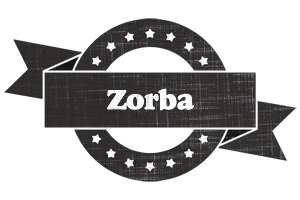 Zorba grunge logo