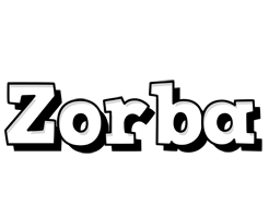Zorba snowing logo