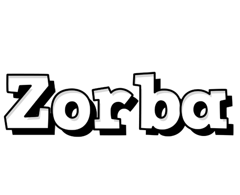 Zorba snowing logo