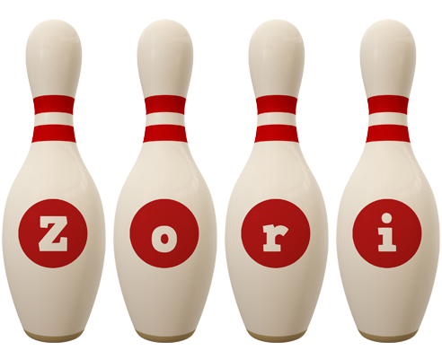 Zori bowling-pin logo