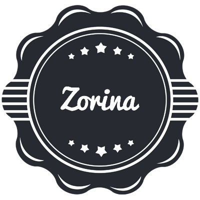Zorina badge logo