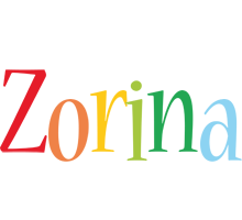 Zorina birthday logo