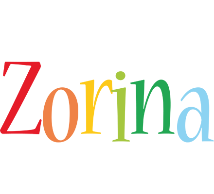 Zorina birthday logo