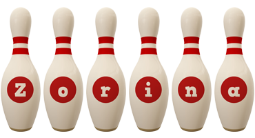 Zorina bowling-pin logo