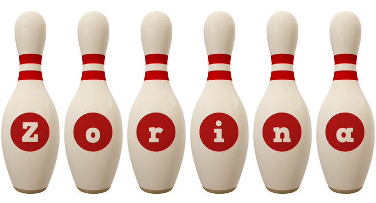 Zorina bowling-pin logo