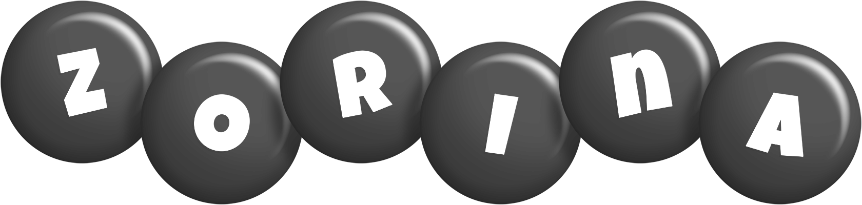 Zorina candy-black logo