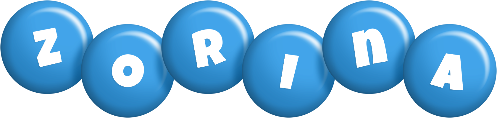 Zorina candy-blue logo