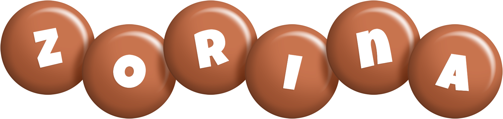Zorina candy-brown logo