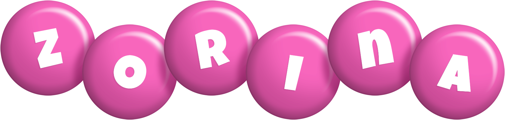 Zorina candy-pink logo