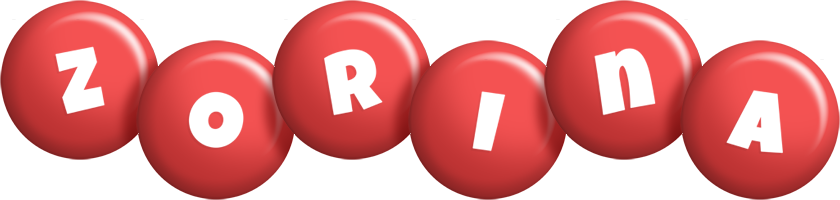 Zorina candy-red logo