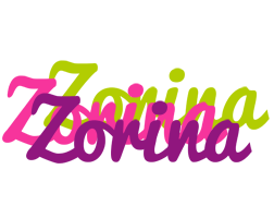 Zorina flowers logo