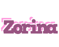 Zorina relaxing logo